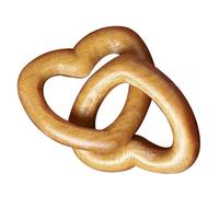 FIXOSHEE Charm Forma di Cuore in Legno Inciso per Gioielli Fai da Te Pendente Leggero e Compatto per Collane Braccialetti e Bomboniere Creative