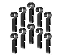 FIXOSHEE Clip per Casco Lampada Frontale 10 Pezzi Supporto Leggero e Resistente per Fari da Ciclismo Escursionismo e Campeggio Accessori Antiscivolo per Casco Fissaggio Sicuro