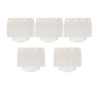 FIXOSHEE Clip Stabilizzatrici per Box 5 Pezzi Supporti Rinforzo Angoli Cancelletti Sicurezza con Base Plastica Accessori per Cameretta e Lettino