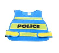 FIXOSHEE Costume Poliziotto con Gilet Cosplay Tessuto Dettagliato per Gioco di Ruolo e Carnevale Ragazzi Ragazze