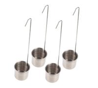 FIXOSHEE Cucchiaio Dosatore Vino in Acciaio Spesso Filtro Olio e Vino per Travaso Bottiglie Strette Accessorio Cucina Multifunzione Resistente e