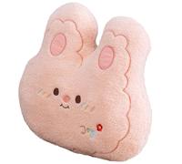 FIXOSHEE Cuscino Morbido Forma di Coniglio Peluche per Divano e Camera Cuscino Schienale Decorativo e Comodo per Adulti per Angoli Lettura e Relax
