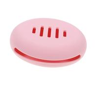 FIXOSHEE Custodia Da Viaggio Per Spugnette Da Trucco in Silicone Porta Polvere Portatile Rosa Set 5 Pezzi Compatta Leggera Per Donne Viaggi e Outdoor