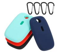 FIXOSHEE Custodia in Silicone per Tracciatore Tile Pro 2022 4 Pezzi Ganci per Chiavi e Accessori Protezione Contro Urti e Usura per Uso Quotidiano