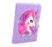 FIXOSHEE Diario Segreto Unicorno con Lucchetto per Bambine Taccuino Morbido Peluche Colorato Portatile per Scuola e Viaggi Regalo Bambina Anni