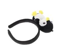 FIXOSHEE Fascia per Chioma in Peluche Pinguino 3D Copricapo Morbido e Comodo per Trucco e Lavaggio Viso Accessorio Divertente per Feste Cosplay e