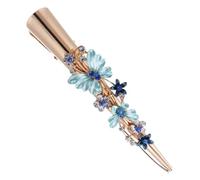 FIXOSHEE Fermaglio Chioma Lega Vintage Clip Fiore Grande Becco d Anatra Accessorio Parrucchiere Donna Uso Quotidiano Festival Regali