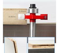 FIXOSHEE Fresa T Slot in Carburo per Legno Punta per Fresatrice Verticale Lama Resistente e Affilata per Intagli Precisi su MDF Pannelli e Compensato