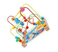 FIXOSHEE Giocattolo Educativo Labirinto di Perline in Legno Giocattolo Cognitivo per Colori Vivaci Stimola Ragionamento e Abilità Pratiche per Neonati e Piccoli