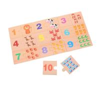 FIXOSHEE Giocattolo Montessori Numeri per Apprendimento Precoce Puzzle Educativo Matematico per Anni Strumento Didattico per Riconoscimento Numerico e Sviluppo Cognitivo