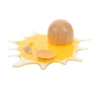 FIXOSHEE Giocattolo Scherzo a Sorpresa Uova Rotte Gialle, Palla Antistress Divertente per Ufficio e Feste di Pesce D’aprile, Decorazione Umoristica Riutilizzabile