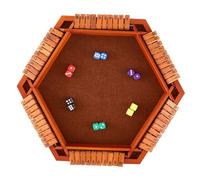 FIXOSHEE Gioco da Shut The Box in Massello Numeri Visibili Compatto e Portatile Gioco Educativo Matematica per Famiglia e Aula