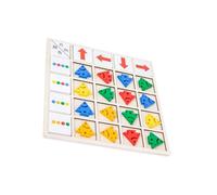 FIXOSHEE Gioco Educativo da Tavolo in Legno per Anni Color Recognition e Direzione per Sviluppo Intellettivo e Apprendimento Interattivo