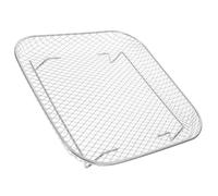 FIXOSHEE Graticola Quadrata per Friggitrice ad Aria Supporto in Acciaio Resistente per Forno Rete per Cottura Uniforme e Sgocciolamento Olio Accessorio per Frittura Croccante di Verdure e