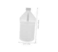 FIXOSHEE in Plastica Bianca con e Contenitore Ricaricabile Resistente Alle Perdite per Gel Doccia e Bevande