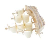 FIXOSHEE Kit di Puzzle in Legno Veliero Antico Nautico Fai da Te Costruzione in Legno per Decorazione Desktop e Regalo