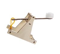 FIXOSHEE Kit Fionda in Legno DIY per Progetto Stem Interattivo per Apprendere e Attività Educative e Gioco Costruttivo con Lanciatore Proiettili in Miniatura