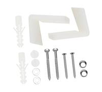 FIXOSHEE Kit Fissaggio Wc Type per Sedile Bulloni Resistenti in Accessori Bagno Pratici e Facili da Installare Bianco per Montaggio Durevole