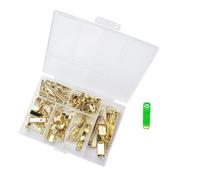 FIXOSHEE Kit per Appendere Quadri 130 Pezzi Ganci in Metallo Antitraccia Chiodi Resistenti e Livella a Bolla Set per Decorazioni Murali in Ufficio Casa e Scuola