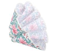 FIXOSHEE Lampada Vintage con Paralume Piccolo Rotondo Pieghevole Copertura per Plafoniera Elegante per Camera da Letto Soggiorno Ufficio Filtro Luce Morbido e Struttura in Metallo