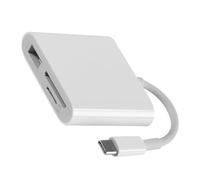 FIXOSHEE Lettore di Memoria Portatile USB- USB 30 3 in 1 Lettore Schede di Memoria/per Computer e Smartphone Convertitore Otg Compatto senza Alimentazione Aggiuntiva