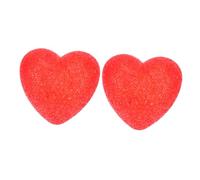 FIXOSHEE Luce Notturna a LED a Forma di Cuore Rosso 8Cm Set 2 Pezzi Lampada da Tavolo per Decorazione Romantica Bomboniera e Proposta per Comodino e Festa di San Giacomo