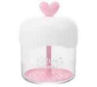 FIXOSHEE Macchina per Lavare le Bolle Trasparente Rossa Produttore di Schiuma Detergente per Viso Portatile Flacone in Plastica Facile da Pulire per Shampoo e Bagnoschiuma