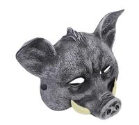 FIXOSHEE Maschera Decorativa Cinghiale Nero per Halloween e Carnevale Maschera Animale Realistica per Feste Tema Accessorio Cosplay Unisex per Party e Decorazioni Festive