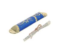 FIXOSHEE Mezuzah Metallo Decorativa con Pergamena Sacra Porta Religiosa Ebraica Compatta per Esterni Ornamento Tradizionale per Porta con Simboli Ebraici per Casa e Doni Religiosi