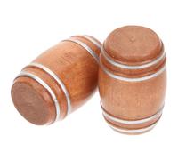 FIXOSHEE Mini Barili di Legno 2 Pezzi Rubinetto, Modelli di Birra e Vino in Miniatura per Decorazione Micro Paesaggistica e Accessori per Case di Bambole
