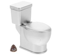 FIXOSHEE Mini Toilette Realistica in ABS con Suono Ricaricabile Mobili per Mini Case da Bagno Decorativi e Giocattolo Vasino Portatile per Casa delle Bambole Accessorio Artigianale per