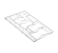 FIXOSHEE Modelli Decorativi per Fresatrice a Farfalla in Acrilico 8 in 1 da 5 MM, Dima per Lavorazione del Legno Linee Guida per Router, per Progetti di Intaglio e Restauro