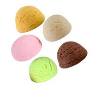 FIXOSHEE Modelli Di Palline Di Gelato Simulate in Pvc 5 Pezzi, Accessori Decorativi Per Feste e Bomboniere, Modelli Realistici Leggeri Per Vetrine e Esposizioni Fotografiche
