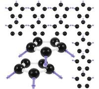 FIXOSHEE Modello Molecolare di Carbonio C60 23mm Kit di Strumenti Didattici Scientifici in Plastica per Educazione Scientifica e Studio della Struttura Molecolare, Giocattolo Didattico