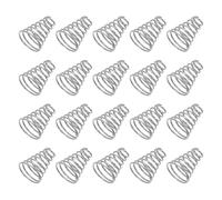 FIXOSHEE Molle Coniche di Compressione in Acciaio Inox 08 MM Set da 20 per Contatto Batteria Torcia LED Molla a Spirale per Sostituzione Tappo Posteriore Tensione Costante e Uso