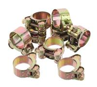 FIXOSHEE Morsetti a T in Acciaio Inox 10 Pezzi da 26-28 MM Fascette Stringitubo Regolabili Zincate per Impieghi Gravosi Staffe di Collegamento per Tubi Flessibili Fissaggio Resistente