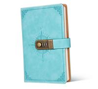 FIXOSHEE Notebook con Serratura Combinazione Vintage con Slot per Carte Design Elegante per Donne e Ragazzi Agenda Planner Versatile per Scuola e Lavoro