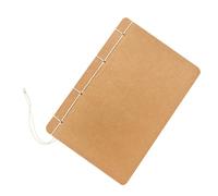 FIXOSHEE Notebook Rilegato a Filo con Carta Kraft Retrò Bianca senza Legno Pagine Bianche Vuote per Disegni Diario Creativo e Appunti per Lavoro Scuola e Ufficio