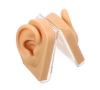 FIXOSHEE Orecchio in Silicone Realistico per Piercing Orecchio Finto per Esercitazioni e Display Sinistro e Destro Leggero e Portatile per Scuole Mediche e Negozi di Gioielli