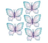 FIXOSHEE Palloncini Farfalla in Alluminio 5 Pezzi, Decorazioni per Feste e Compleanni, Palloncini Creativi in Foil Colorati per Addobbi Fotografici e Party Outdoor