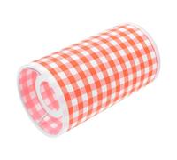 FIXOSHEE Paralume Industriale e Ferro Arancione a Quadri Piccolo Paralume da Cucina e Soggiorno Compatibile E27 Versatile per Lampade a Sospensione da Tavolo da Parete Facile da Pulire