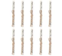 FIXOSHEE Pezzi Mezuzah Kosher 10 Pezzi Pergamena Ebraica Pre-Arrotolata 295 X 039 Pollici Decorazioni Religiose per la Casa Benedizione Ebraica per Porte Ornamenti per Telai di Porte