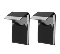 FIXOSHEE Porta Biglietti da Visita Nero in PU con Chiusura Magnetica Set da 2 Pezzi Portatile e Tascabile Organizer Multifunzione per Carte di Credito e Biglietti Espositore Compatto