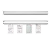 FIXOSHEE Porta-ordini da 2 Pezzi per Ristorante in Lega di Alluminio Supporto Adesivo da Parete, Porta Biglietti Scorrevole per Gestione Ordini da Asporto, Scaffale Porta Scontrini