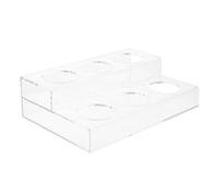 FIXOSHEE Porta Sciroppi Trasparente Bottiglie Acrilico Organizer per Sciroppo Caffè e Vino Supporto Multiuso per Cucina e Bar Scaffale Resistente e Raffinato per Bottiglie e Spezie