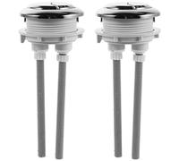 FIXOSHEE Pulsante Doppio per Serbatoio Wc 48×57 MM 2 Pezzi Ricambio per Scarico Water Accessori per Cassetta Bagno Compatibili Sistemi a Doppio Scarico Sostituzione Pulsante Wc Facile