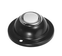 FIXOSHEE Pulsante Rotondo Campanello in Metallo Mini Luce Notturna Gialla Cablato per Campanello da Parete Sostituzione Compatta per Uso Interno ed Esterno Installazione senza Attrezzi