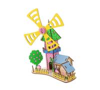 FIXOSHEE Puzzle in Legno per Adulti Rappresentazione Casa Fai da Te in Legno Leggero e Resistente Decorazione Artigianale per Scrivania e Scaffale Regalo Creativo per Compleanni e