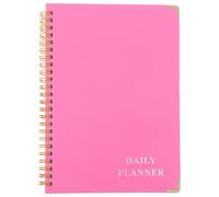 FIXOSHEE Quaderno a Spirale A5 Spesso Tascabile, Blocco Note per Appunti e Diario, Materiale per Prendere Appunti, Adatto e Adolescenti, Quaderno di Casa Multifunzione Rosa