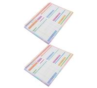FIXOSHEE Quaderno di Bilancio B5 da 2 Pezzi Libro Finanziario Portatile Registro del Budget Mensile e Calendario delle Spese per Gestione Domestica e Aziendale